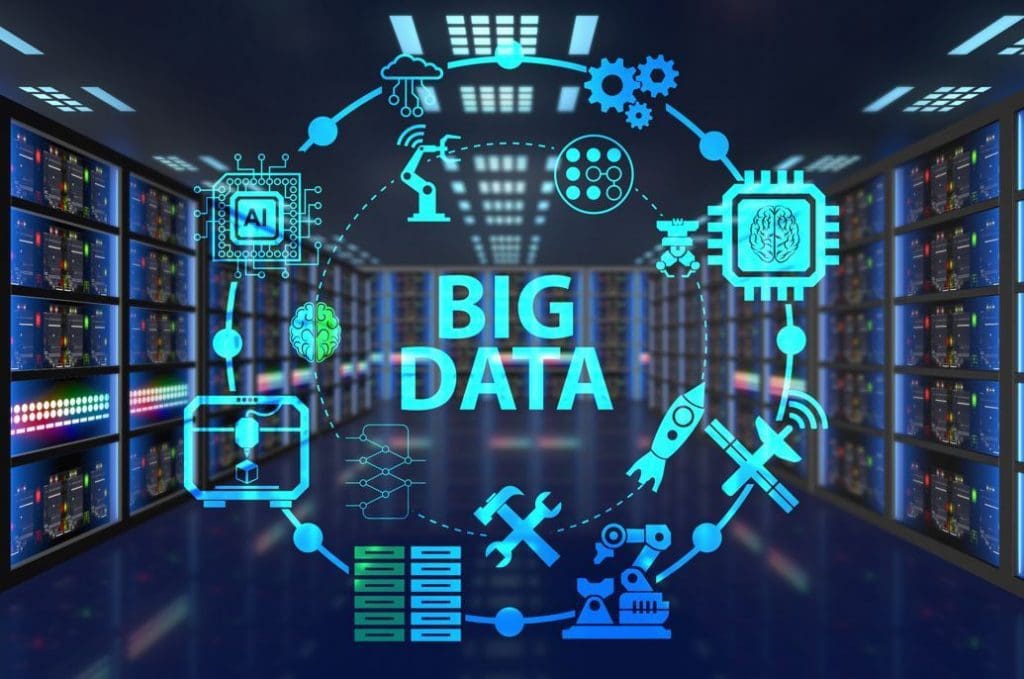 Big Data 3 A computer screen with the words big data written in it.